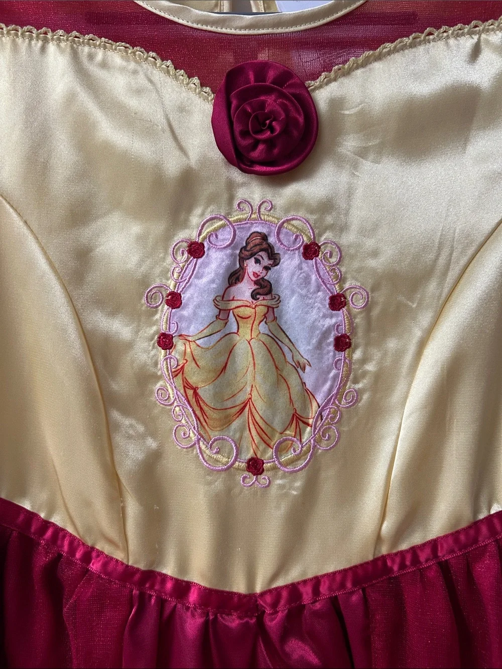 Yellow and Red Belle Princess Costume Dress
